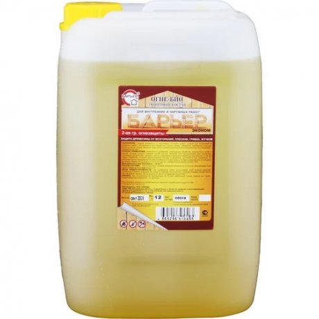 Огнебиозащитный состав для древесины Барьер -ЭКОНОМ сосна 12 кг